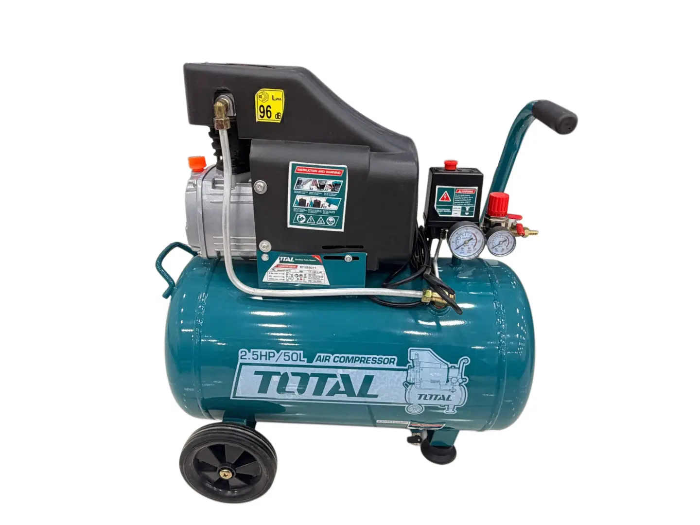 کمپرسور باد روغنی 50 لیتری توتال کد TC1255011
