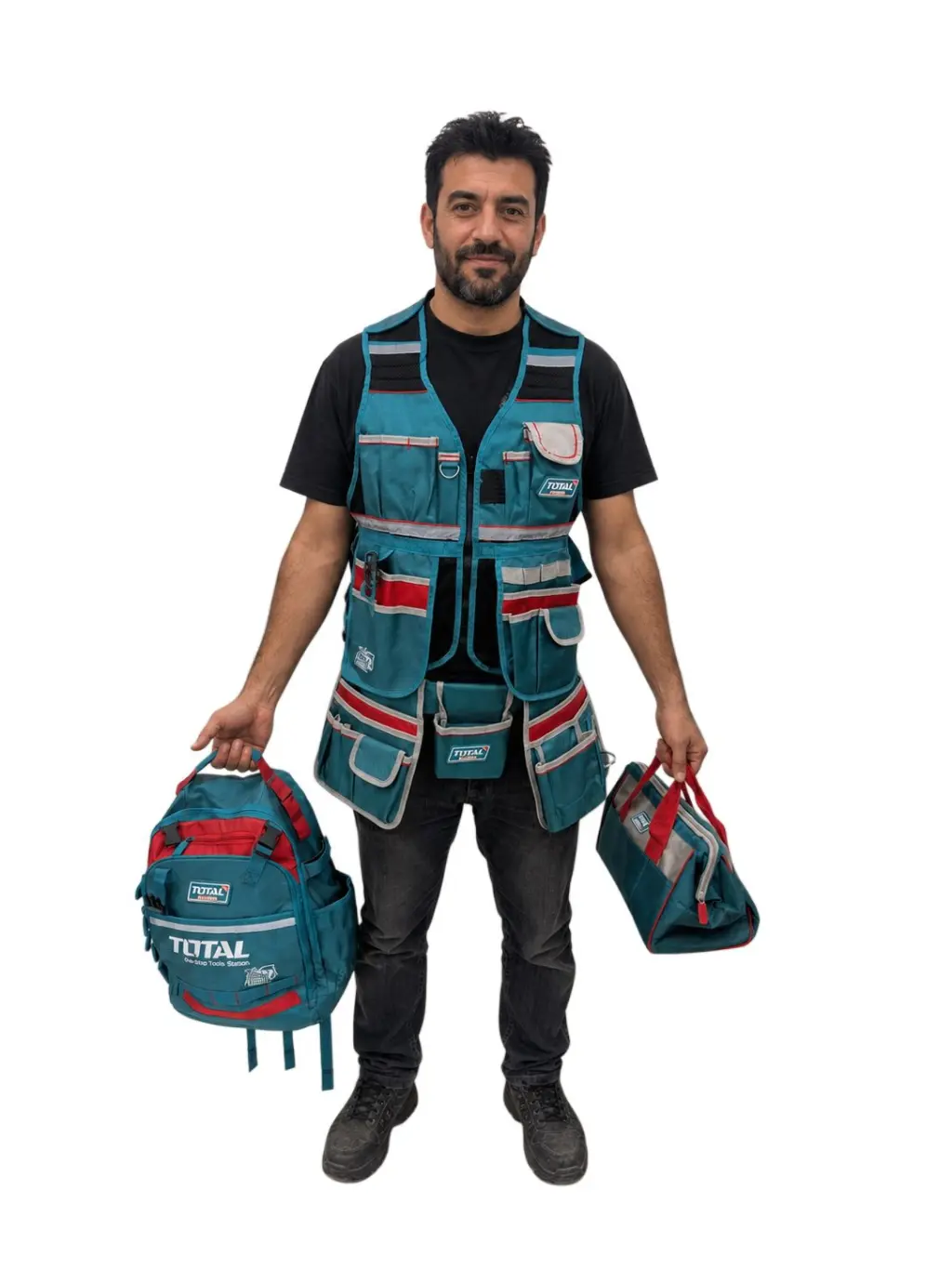 مجموعه کیف ابزار توتال ۴عددی کد TOS230908